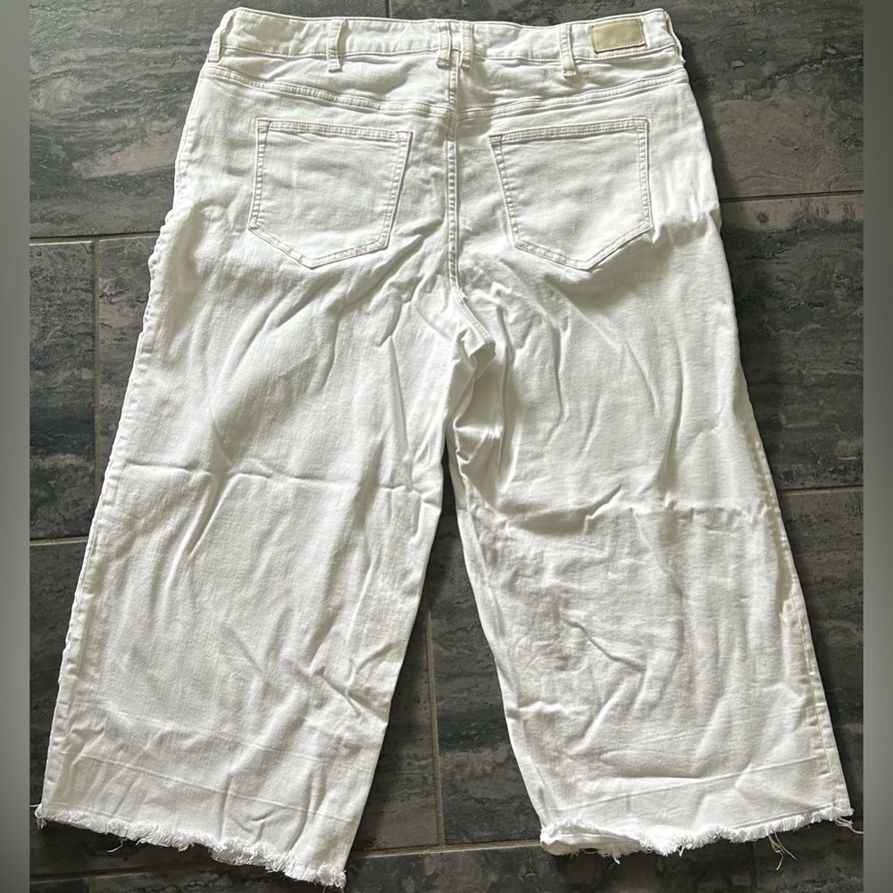 Land’s end white cropped capri jeans size 16 - Picture 3 of 3